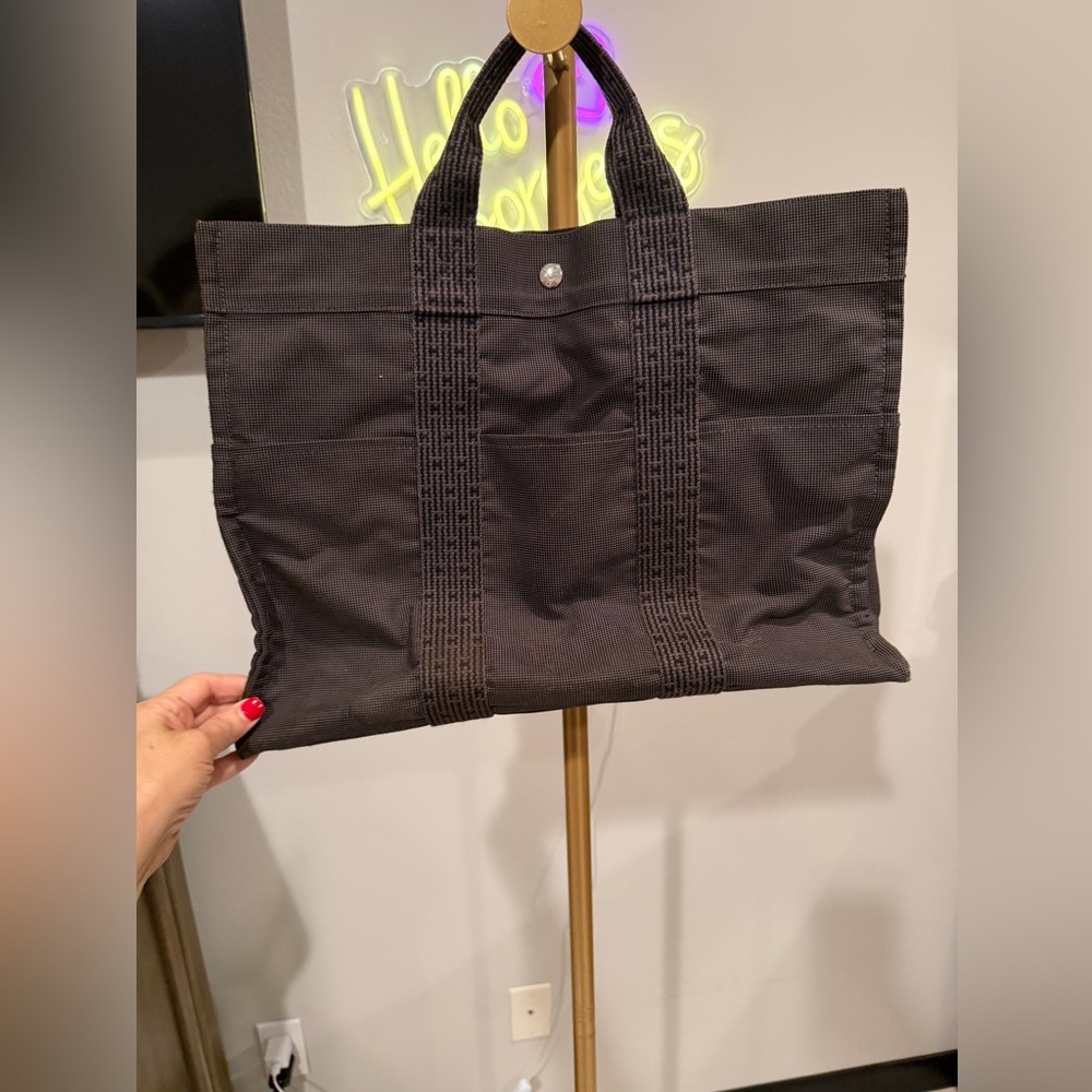 Hermes Sac Fourre Tout MM Cotton Canvas Tote
